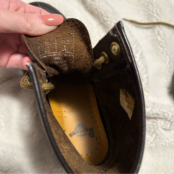 DR MARTEN 1460 CRAZY HORSE LEATHER LACE UP BOOTS - Picture 3 of 10